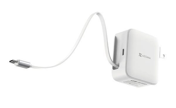 GAN14-45W 氮化鎵帶線充電頭 45W